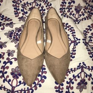 Never Been Worn Taupe Ballet Flats